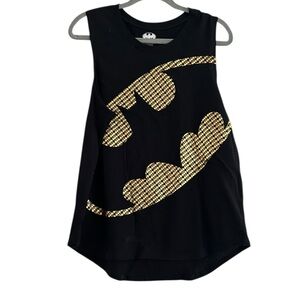 DC Comics Batman Gold "Micro-Logo" Muscle Tank Top Size XXL
